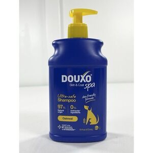 Douxo Spa Skin Coat Care Ultra Safe Oatmeal Dog Shampoo Soothing Sensitive 16oz